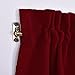 NICETOWN Sliding Door Curtain and Drape - Functional Thermal Insulated Blackout Curtain Blind and Shade Panel for French/Patio Door (One Panel, 54W by 72L Inches, Burgundy)