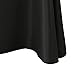 E-TEX Oblong Tablecloth - 90 x 156 Inch - Black Rectangle Table Cloth for 8 Foot Rectangular Table in Washable Polyester