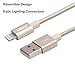 Lightning Cable, KOOWIEN 3Pack 3FT 6FT 10FT Popular Nylon Braided Charging Cable Extra Long 8pin USB Cord Charger for Apple iphone se, 6s, 6s plus, 6plus, 6, 7, 7plus, iPad Mini, Air,iPad5,iPod (Gold)