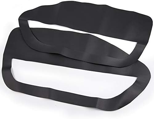 New Armrest Door Panel Insert Card Cover, Compatible With Ford Mustang 2005-2009, Microfiber Leather 2pcs Black