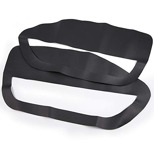 New Armrest Door Panel Insert Card Cover, Compatible With Ford Mustang 2005-2009, Microfiber Leather 2pcs Black