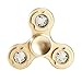 Livoty NEW LED Light Hand Spinner Fidget Toys Aluminium Ceramic Finger Ball For Kid (Gold)
