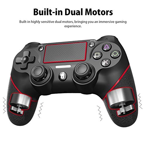Joysky For Ps4 Controller Wireless Controller For Playstation 4 Hd Dual Vibration Headphone Touch Panel Gamepad Anti Slip Grip And Mini Led Indicator Red Pricepulse Joysky For Ps4 Controller Wireless Controller For Playstation 4 Hd Dual Vibration Headphone Touch Panel Gamepad Anti Slip Grip And Mini Led Indicator Red Pricepulse