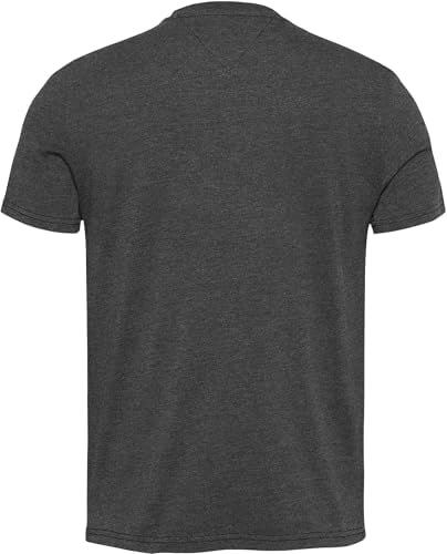 Tommy Jeans TJM Xslim Jasper Htr tee Ext Dm0dm20363 S/S T-Shirt, Preto (Preto Htr), M Masculino