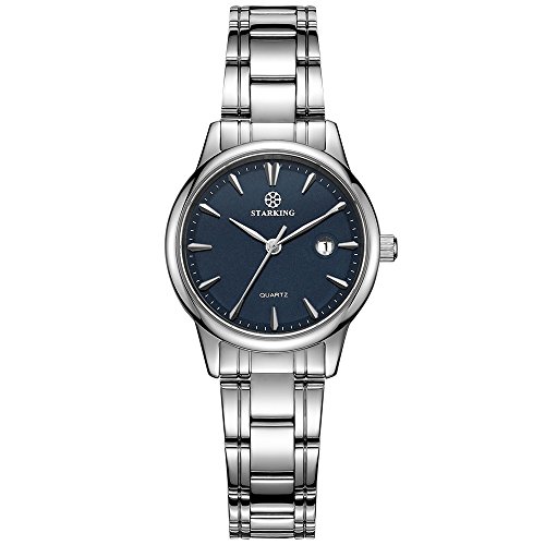 Starking women japanese quartz stainless steel silver b…