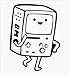 Adventure Time BMO WHITE Vinyl Car/Laptop/Window/Wall Decal