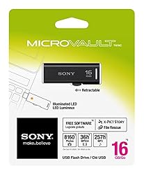 Sony USM16GR 16GB Microvault USB Flash Drive with