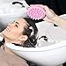 Vebiys Hair Scalp Massager Shampoo Brush - Scalp Brush For Hair Washing - Upgraded Head scrubber, Soft Silicone Bristles For Exfoliating And Remove Dandruff, Improve Hair Growth(Pink)