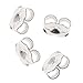 Beadaholique 5005160 12-Piece Sterling Earring Backs, 6mm, Silver