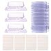 Hanging File Tabs and Inserts Clear File Folder Labels Filing Tabs for File Identification, Easy to Read(2 Inch, 50 White Inserts+50 Plastic Tabs)