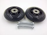 FF-life Luggage Suitcase/Inline Outdoor Skate Replacement Wheels with ABEC 636zz Bearings (2 wheels, 7624)