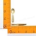 Odoria 1/12 Miniature Silverware Knife Fork Spoon 12Pcs Set Dollhouse Decoration Accessories, Gold