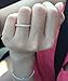 espere CZ Paved Stackable Eternity Ring CZ Wedding Band in Rose Gold Size 5