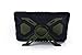 Pepkoo Ipad 2/3/4 Case Plastic Kid Proof Extreme Duty Dual Protective Back Cover with Kickstand and Sticker for Ipad 4/3/2 - Rainproof Sandproof Dust-Proof Shockproof (Black/Olive)