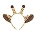 pagreberya Giraffe Ears Headband – Soft Plush Animal Hair Accessory for Jungle Cosplay, Party, Dress-Up