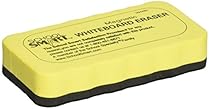 School Smart Magnetic Whiteboard Dry Eraser - 4 1/5 x 2 1/5 inches