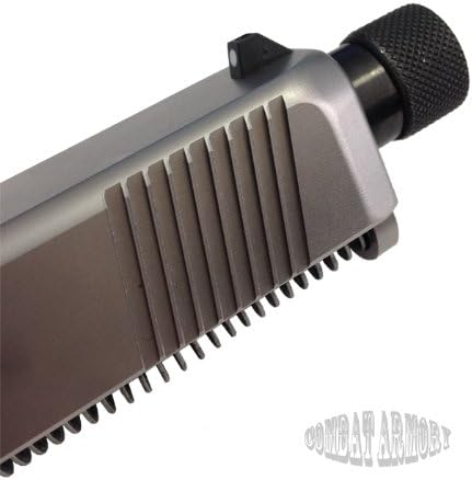 Combat Armory Black Thread Cap Protector .357sig 9mm 1/2x28 USA Made Glock Sig H&k