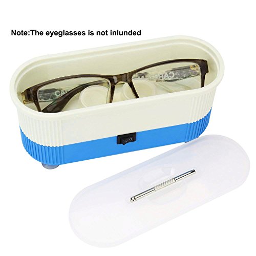 image for Poraxy Ultrasonic Cleaner – Mini Cleaning Machine with 1100Pcs Eyegl