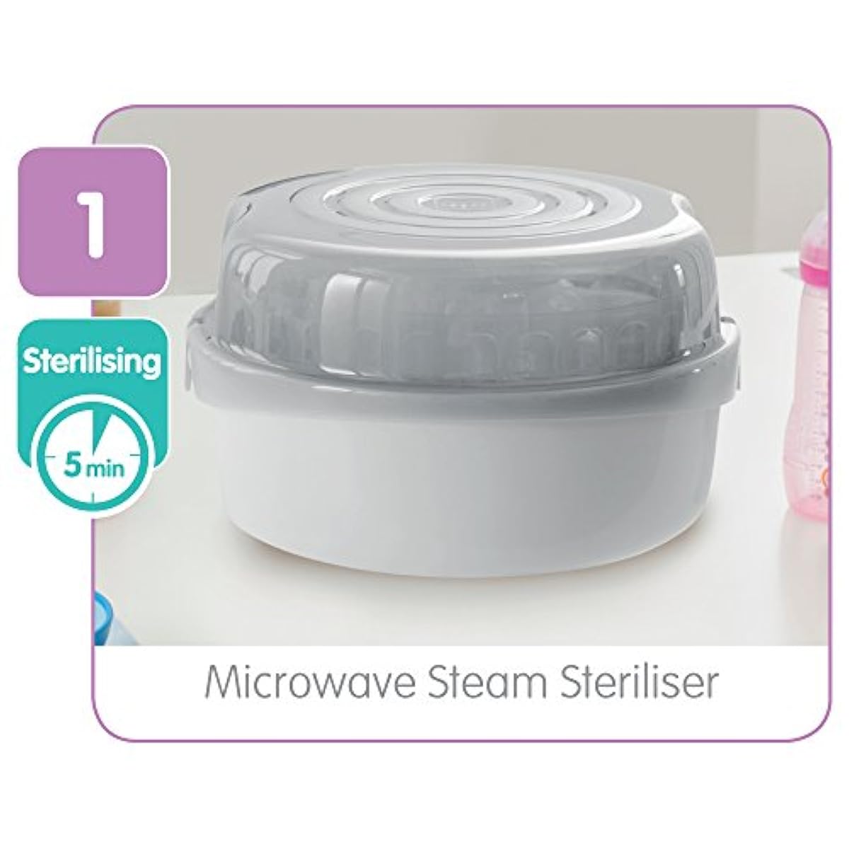 MAM 6 in 1 Electric Steriliser Express Bottle Warmer Includes 2 x 160ml