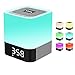 Pakway All-in-one Bluetooth Speaker with Multicolor Night Light Lamp, Alarm Clock, Hands-free Calls,MP3 Player Function (White Plus)