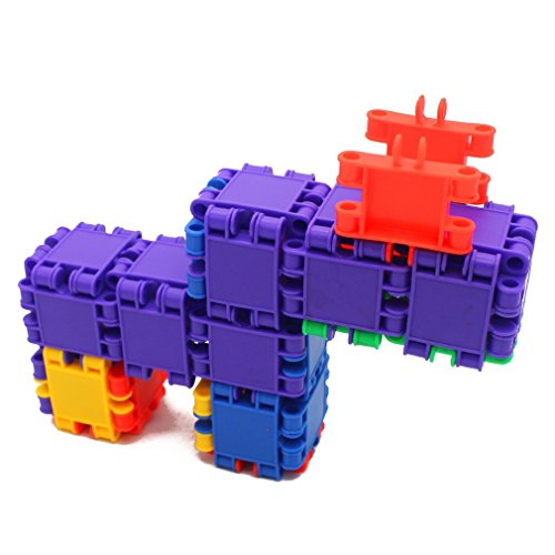 MICHLEY 100 Pcs Interlocking Puzzle Intelligence Building Blocks Kit