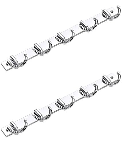 Doyours 2-Piece Stainless Steel Multi-Purpose Hook Set (Steel Chrome)