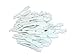 Beauticom Pana Brand (White Color) (3 Packs of 25pcs = 75 Pieces) Cosmetic Make Up Disposable Plastic 2.5