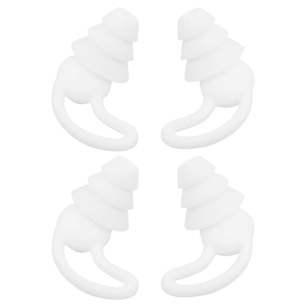 Namvo 2 Pairs Ear Plugs for Sleeping Noise Canceling, Reusable Flexible Silicone Quiet EarPlugs, Waterproof Noise Reduction Ear Plugs for Swimming, Travel, Concerts, Airplanes, Motorcycle, Work