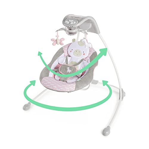 Ingenuity InLighten 6Speed Baby Swing EasyFold Frame, Swivel Infant