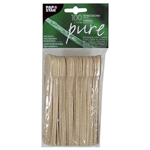 PAPSTAR Holz-Rührstäbchen "pure", Länge: 130 mm