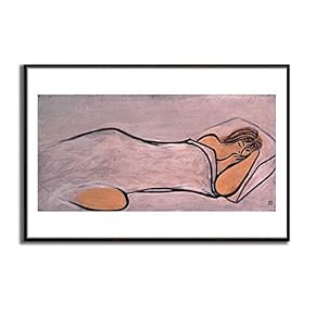 Framed Canvas Wall Art for Living Room, Bedroom Naked Girl Canvas Prints for Modern Home Decoration Ready to Hang - 16"x24" inches