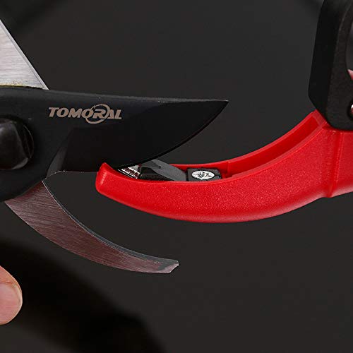 TOMORAL Handheld MultiSharpener for Pruning Shears, Garden Hand Pruner