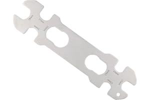 HOUSON Universal Flat Ring Hub Wrench for Bicycle Repair - 8 Sizes (13-20 mm) Made of Stainless Steel & Anti-Slip Design - Co