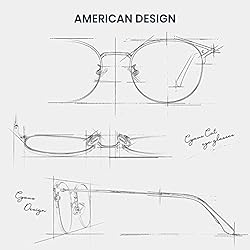 Cyxus Blue Light Glasses Round Frame Cateye UV