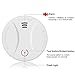3 Pack 10 Year Battery Operated Smoke Detector and Carbon Monoxide Detector, Travel Portable Photoelectric Fire Co Alarm for Home, Kitchen