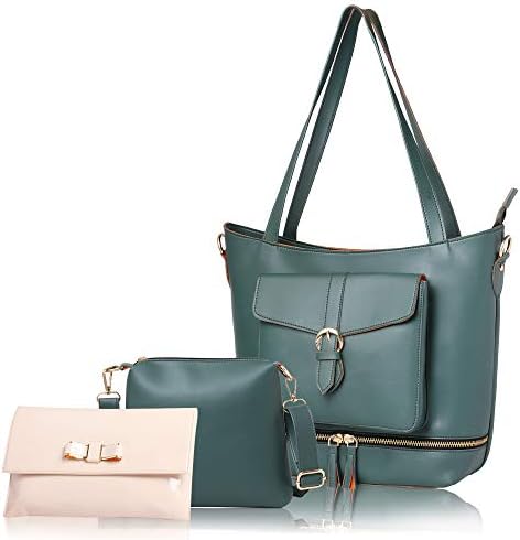 Women's PU Handbag Combo (Green)