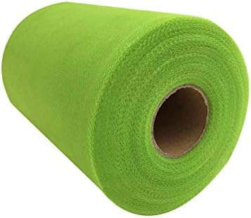 ASIBT 6 Inch x 100 Yards Tulle Roll Spool Fabric Table Runner Chair Sash Bow Tutu Skirt Sewing Crafting Fabric Wedding Party Gift Ribbon (C31)