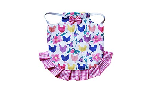 Hen Couture Hen Saddle Single Strap Apron Jacket Standard Size Chicken Poultry (Pink)