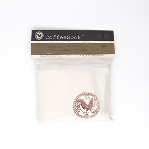 CoffeeSock Commercial 5 gallon - GOTS Certified Organic Cotton Reusable Coffee Filters (2/pk)