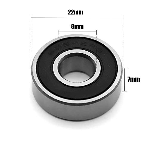 Wellgo 6082RS Ball Bearings Skateboard Bearings Double Rubber Sealed