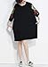 ELLAZHU Women Summer Loose Fit Embroidered Pockets T-Shirt Dress GA714