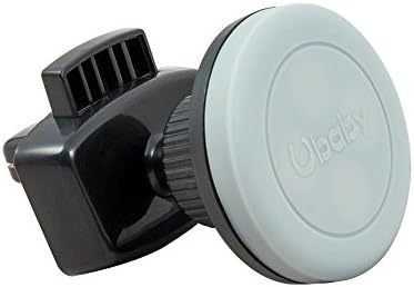 Magnetic Car Phone Mount - Ubaby Universal Magnet Air Vent Cell Phone Holder, Sturdy Clip And 360 rotation, For Smartphones Including Iphone 7 Plus 6s, Samsung Galaxy S8 Edge and more(Grey)