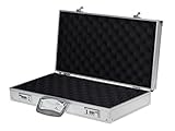 TMS Aluminum Framed Locking Gun Carry Case Handgun Pistol Revolver Lock Box Storage