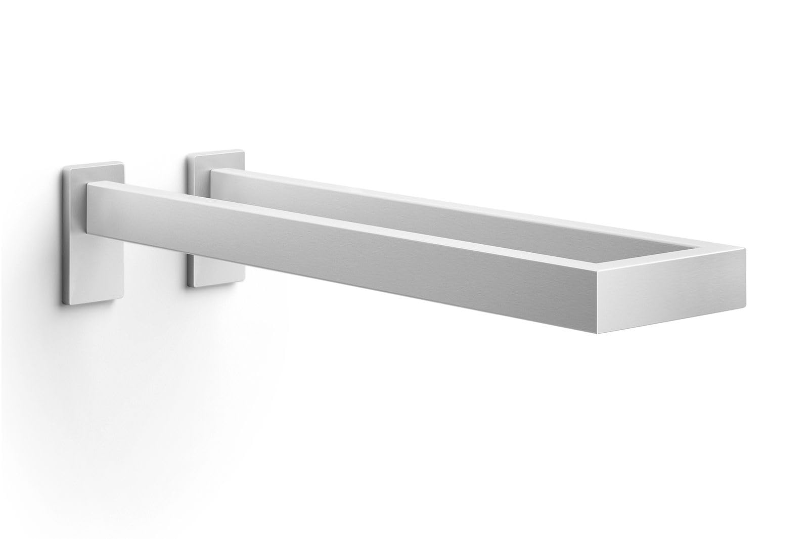 Zack Stainless Steel LINEA Double Towel Holder, 5.12" x 3.15" x 16.54", Silver Metallic