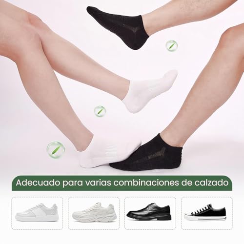 Cirorld Mens Womens Bamboo Sports Socks Breathable Running Cotton Socks 6 Pairs
