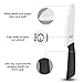Ceramic Chef Knife, E&Q 6 inch Cutlery Kitchen Knife with Sheath Cover - Sharp Blade, Eco Friendly Black (6 inch, black)