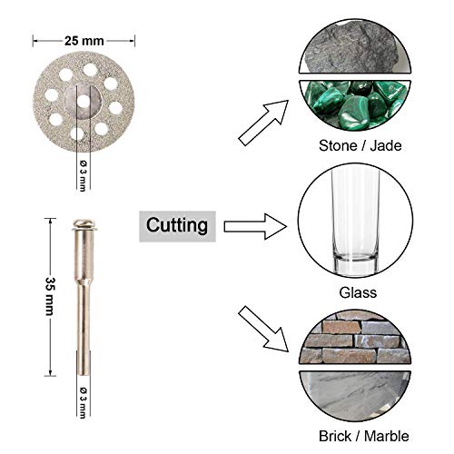 Hojas-de-Sierra-Circular-Set-ZFYQ-Mini-Disco-Corte-Diamante-Mini-Hoja-de-Sierra-Circular-HSS-Mini-Disco-de-Corte-de-Resina-3mm-Mandril-para-Cortar-Madera-Piedra-Metal-Paquete-de-30-Piezas