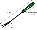 BFA Fresh Garden Tools - Short Handle Landscaping Steel Weeder for Lawn, Garden Weeding