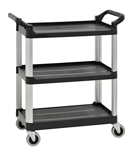 Sandusky Lee PUC172733-3 Heavy Duty Plastic Utility Cart, 17