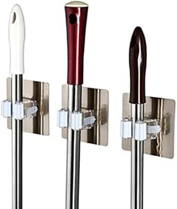 oobest Escoba Trapeador Ganchos de Almacenamiento, Colgador de Escobas